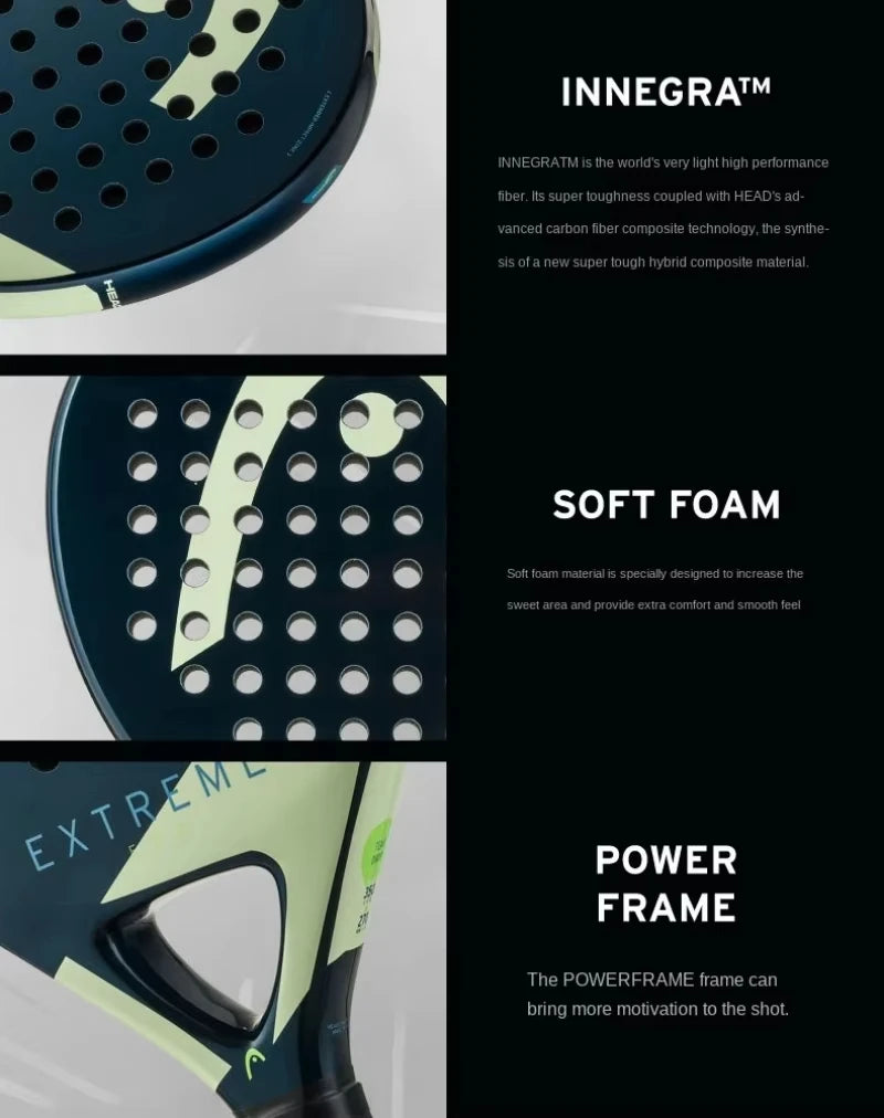 HEAD Raquette Padel Carbone — Vitesse et Puissance